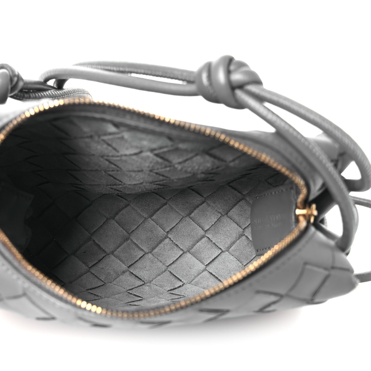 Nappa Intrecciato Mini Loop Camera Bag Thunder