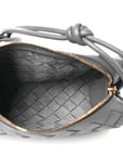Nappa Intrecciato Mini Loop Camera Bag Thunder