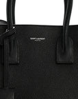 Grained Calfskin Baby Sac De Jour Black