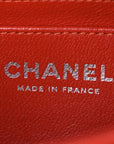 Lambskin Quilted Mini Rectangular Flap Red