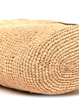 Calfskin Raffia Anagram Paulas Ibiza Pochette Bag Natural Tan