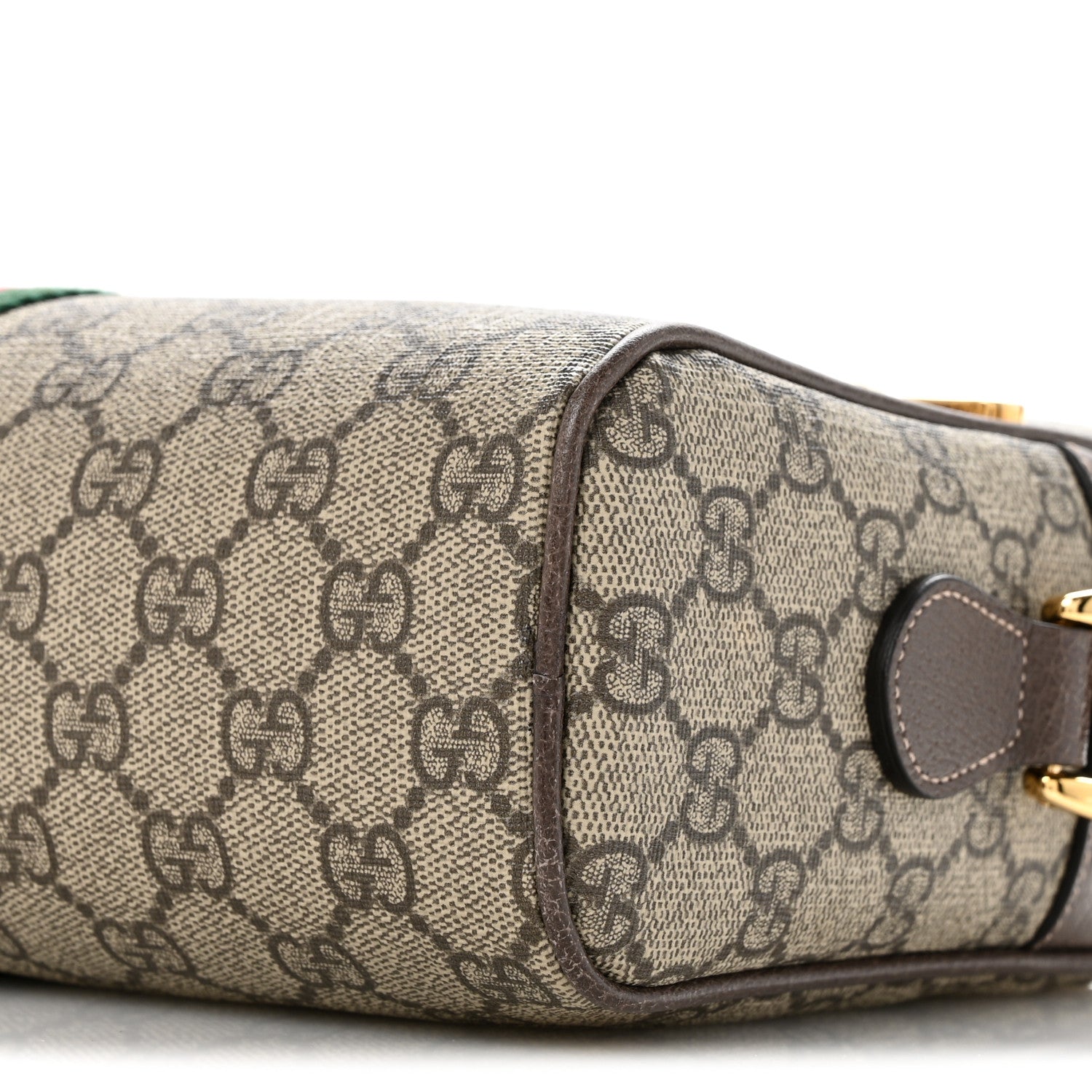 GG Supreme Monogram Web Small Ophidia Shoulder Bag Brown