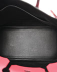 Chevre Mysore Horseshoe Birkin 30 Bougainvillea Black
