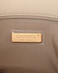 Goatskin Quilted Maxi CHNL 19 Flap Beige