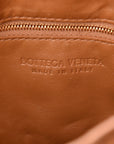 Nappa Maxi Intreccio Padded Cassette Crossbody Bag Caramel