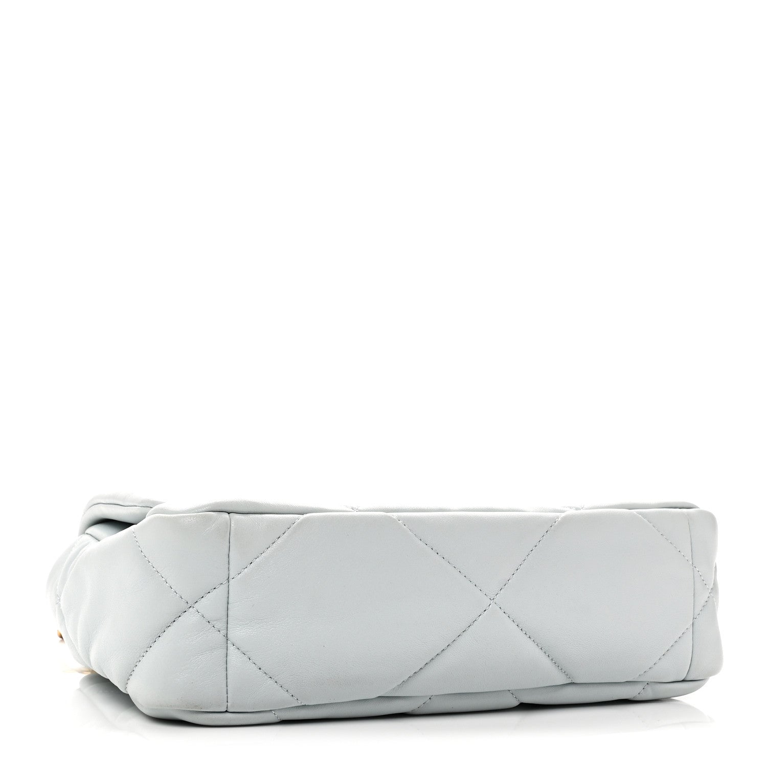 Lambskin Quilted Medium CHNL 19 Flap Light Blue