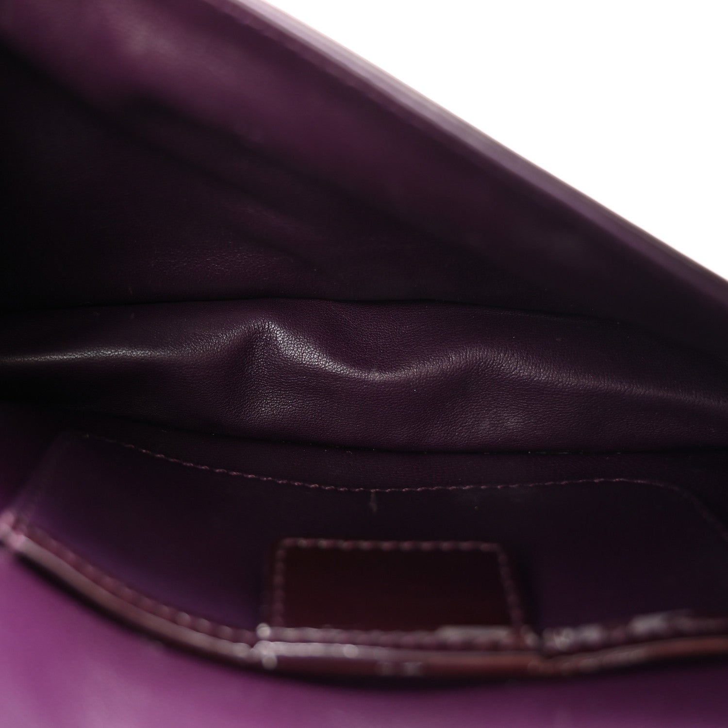 Patent Cannage Lady D1OR Chain Wallet Purple