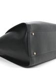 Caviar Medium Studded Deauville Tote Black