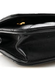 Lambskin Quilted Wallet On Chain WOC Black