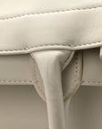 Calfskin Large Surrealism Book Tote Ivory