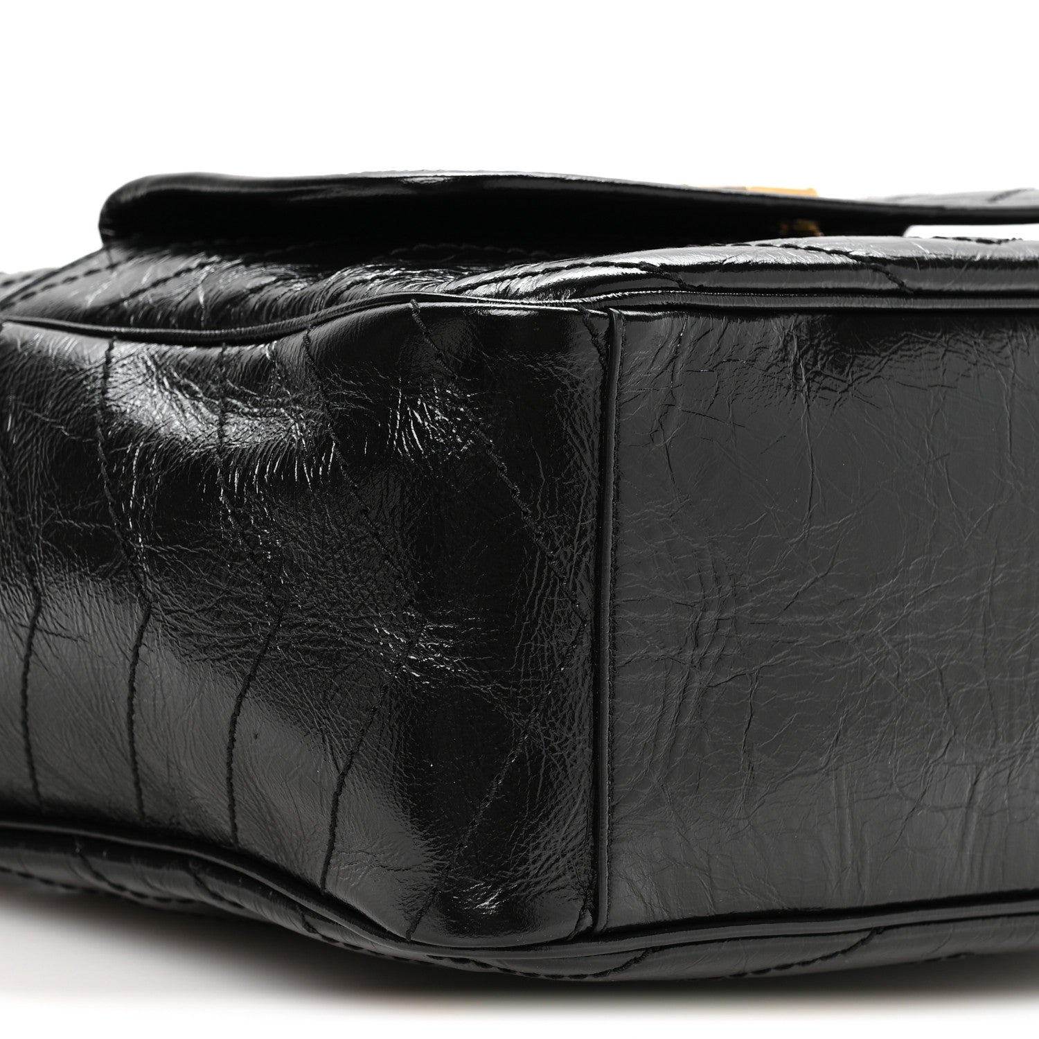 Crinkled Calfskin Matelasse Monogram Niki Multipocket Shopping Tote Black