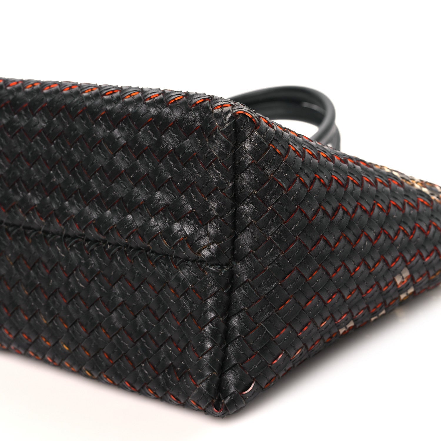 Nappa Intrecciato PVC Medium Cabat Black
