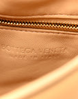 Lambskin Maxi Intreccio Padded Chain Cassette Crossbody Bag Porridge