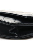 Lambskin Quilted Wallet On Chain WOC Black