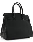 Togo Matte Alligator Birkin Touch 30 Black