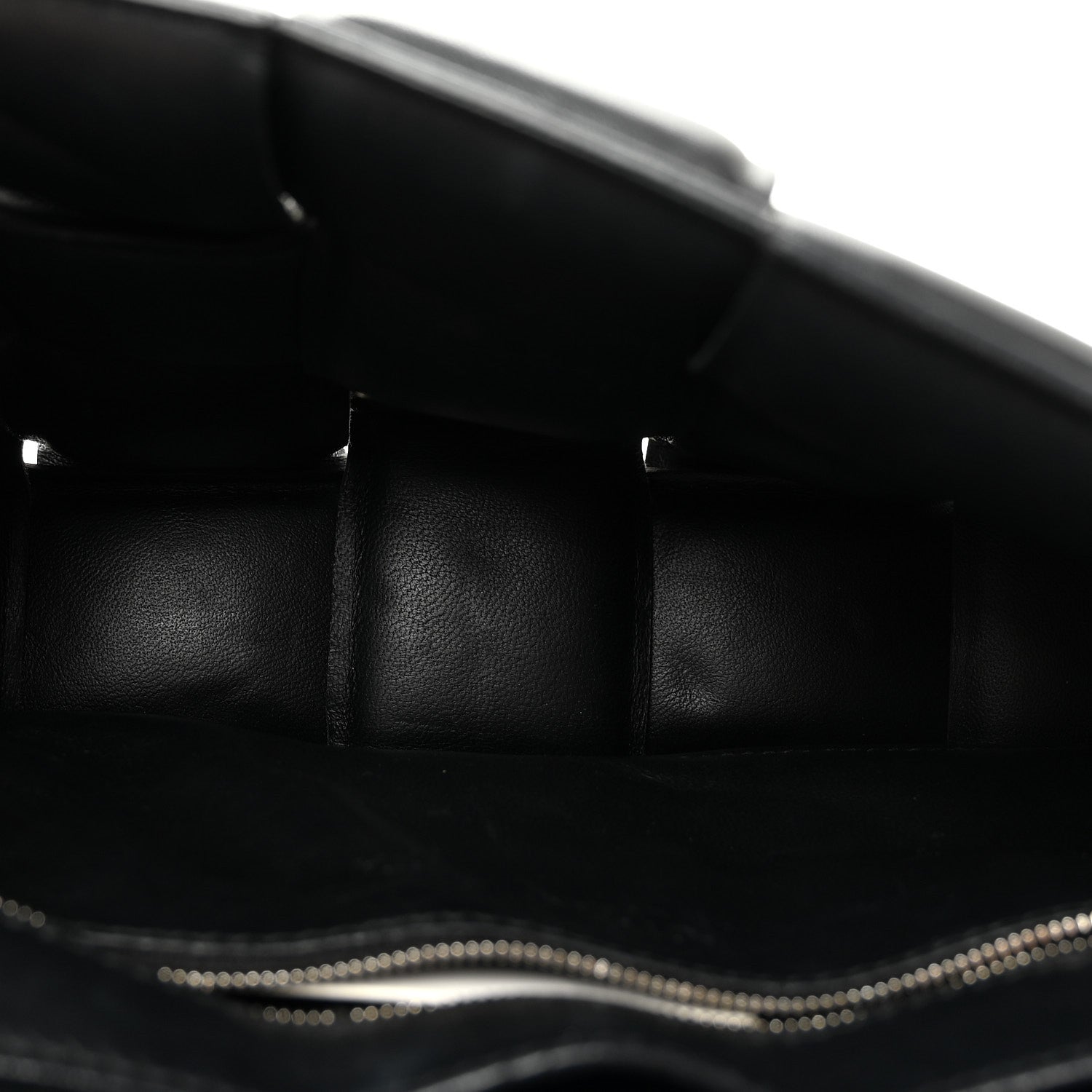 Lambskin Maxi Intreccio Padded Chain Cassette Crossbody Bag Black