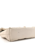 Lambskin Quilted Toy Loulou Puffer Monogram Chain Satchel Crema Soft