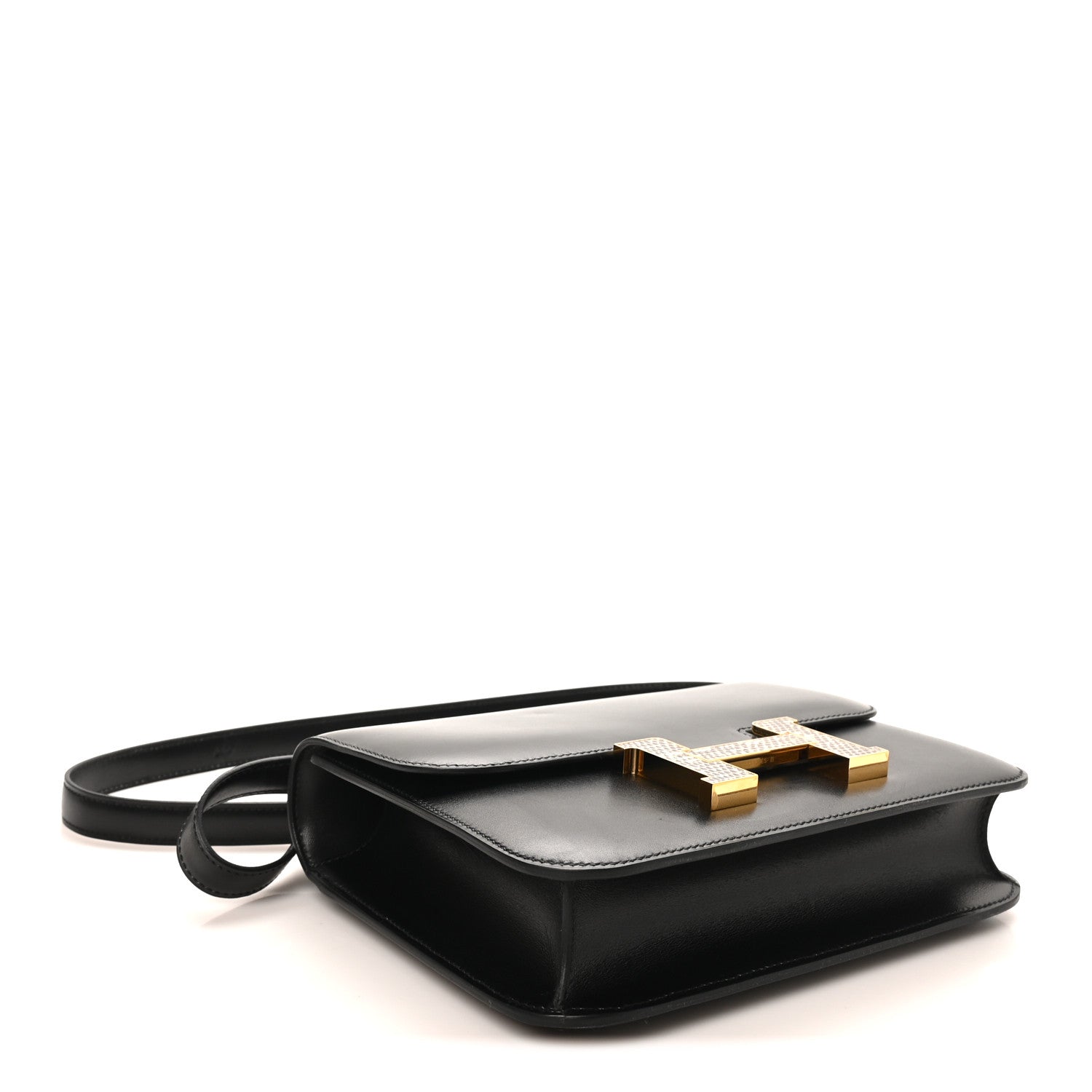 Veau Monsieur Lizard Constance 18 Black Ombre