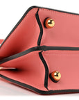 Shiny Nappa Petite Peekaboo I SEE U Satchel Rosa Pesca