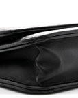 Lambskin Camellia Embossed Wallet On Chain WOC Black