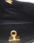 Natural Smooth Calfskin Rodeo Sling Pochette Black