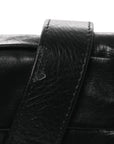 Paper Calfskin Maxi Intrecciato Small Cassette Crossbody Bag Black
