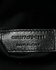 Lambskin Quilted Medium Loulou Puffer Monogram Chain Satchel Black