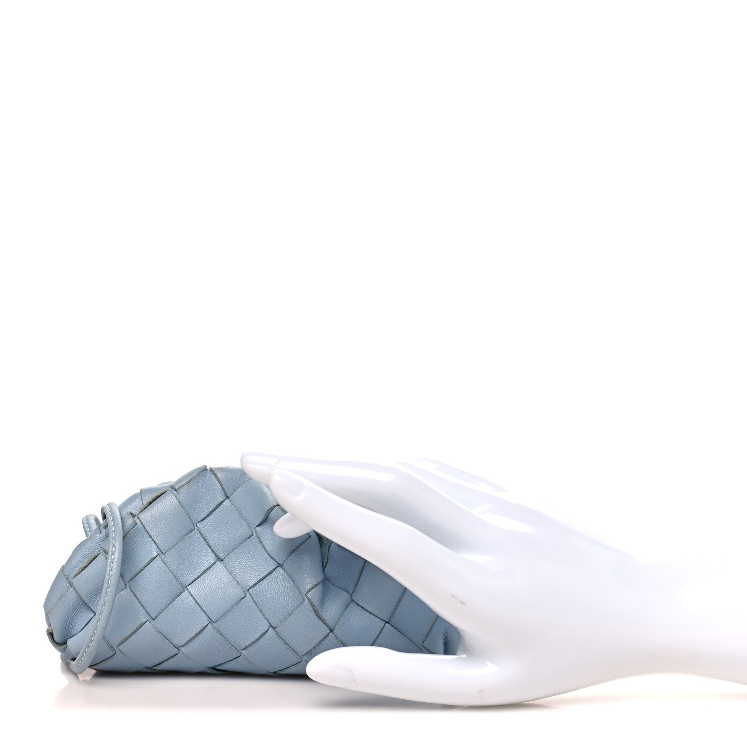Nappa Intrecciato Coin Purse Ice