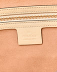 GG Supreme Monogram Medium Padlock Tote White