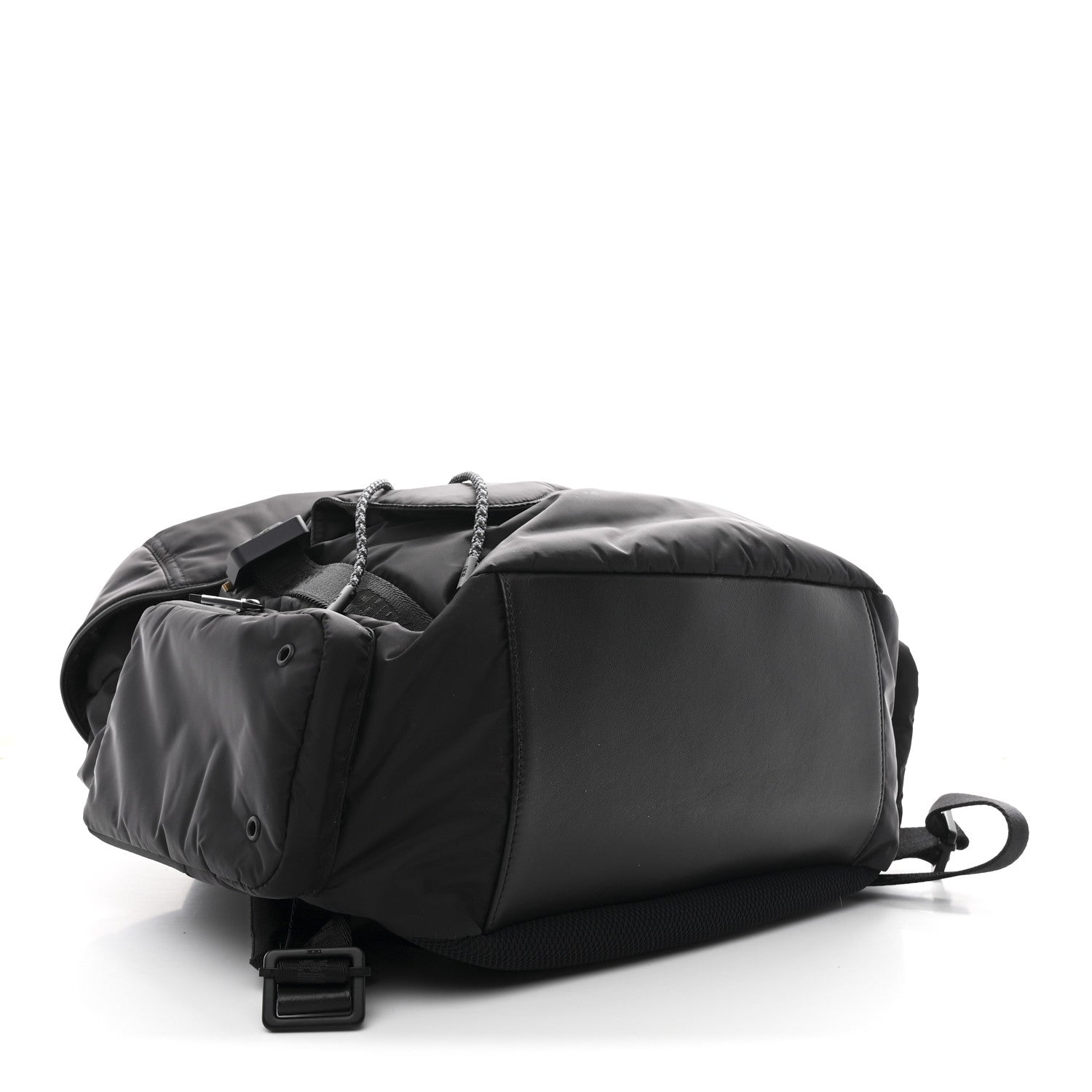 Nylon Saddle Backpack Black
