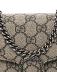 GG Supreme Monogram Mini Dionysus Chain Wallet Beige Taupe