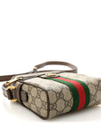 GG Supreme Monogram Web Mini Ophidia Messenger Brown