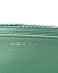 Lambskin Quilted Trendy CC Wallet On Chain WOC Green