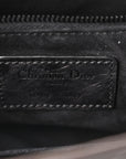 Crinkled Calfskin Cannage Medium Lady D1OR Black