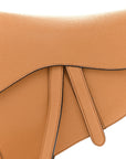 Grained Calfskin Saddle Bag Camello