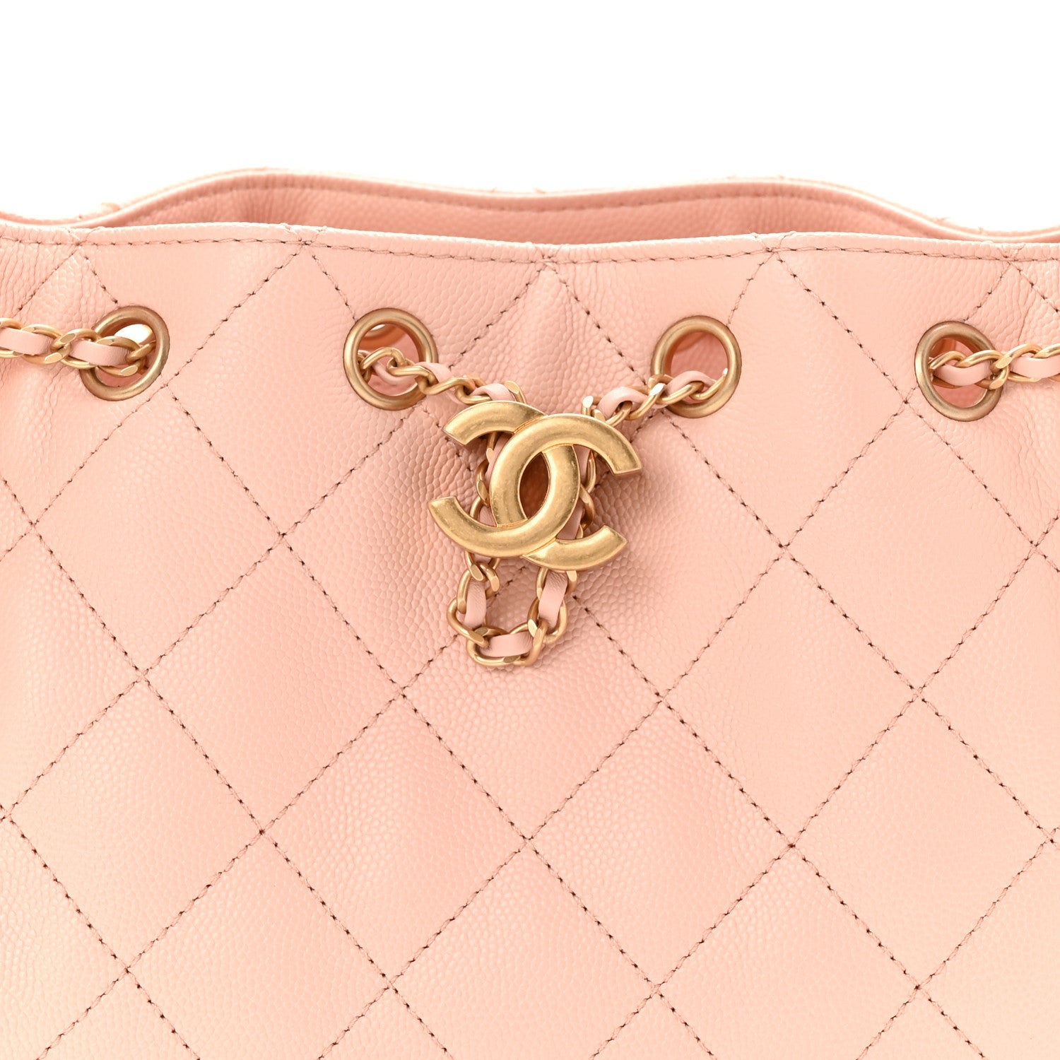 Caviar Quilted Mini CHNL 25 Handbag Light Pink