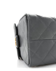 Caviar Quilted Small CHNL 25 Handbag Dark Grey