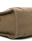 Cotton Canvas Small The Traveler Tote Bag Slate Green