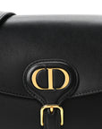 Box Calfskin Medium Bobby Flap Black