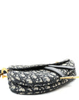 Oblique Saddle Bag Blue