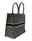 Oblique Large Book Tote Blue Multicolor