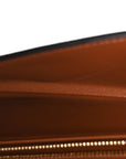 Triomphe Canvas Asymmetric Clutch Tan
