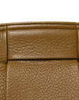 Grained Calfskin Maxi Intrecciato Small Arco Moutarde