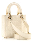 Lambskin Cannage Small My ABCD1OR Lady D1OR White