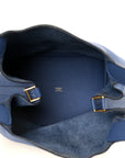 Taurillon Clemence Picotin Lock 22 MM Bleu Brighton