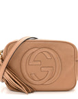 Pebbled Calfskin Small Soho Disco Bag Camelia