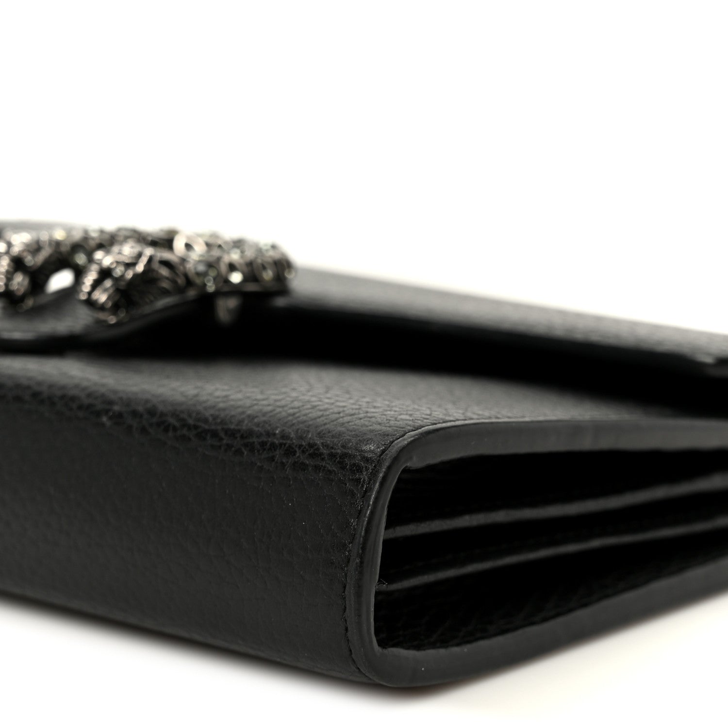 Calfskin Mini Dionysus Chain Wallet Black