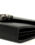 Calfskin Mini Dionysus Chain Wallet Black