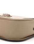 Grained Calfskin La Medusa Flap Shoulder Bag Taupe