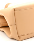 Calfskin Medium The Point Triangle Bag Almond